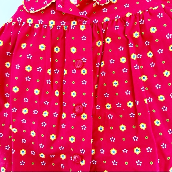 Jacadi Bubble Red Yellow Flowers 18 Months - Picture 4 of 5